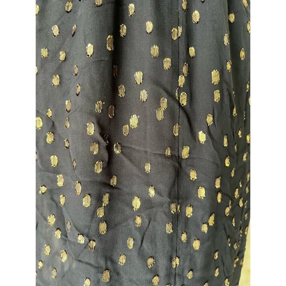 KARINA GRIMALDI BLACK LACE AND GOLD MAXI DRESS SIZE XS - Picture 6 of 12